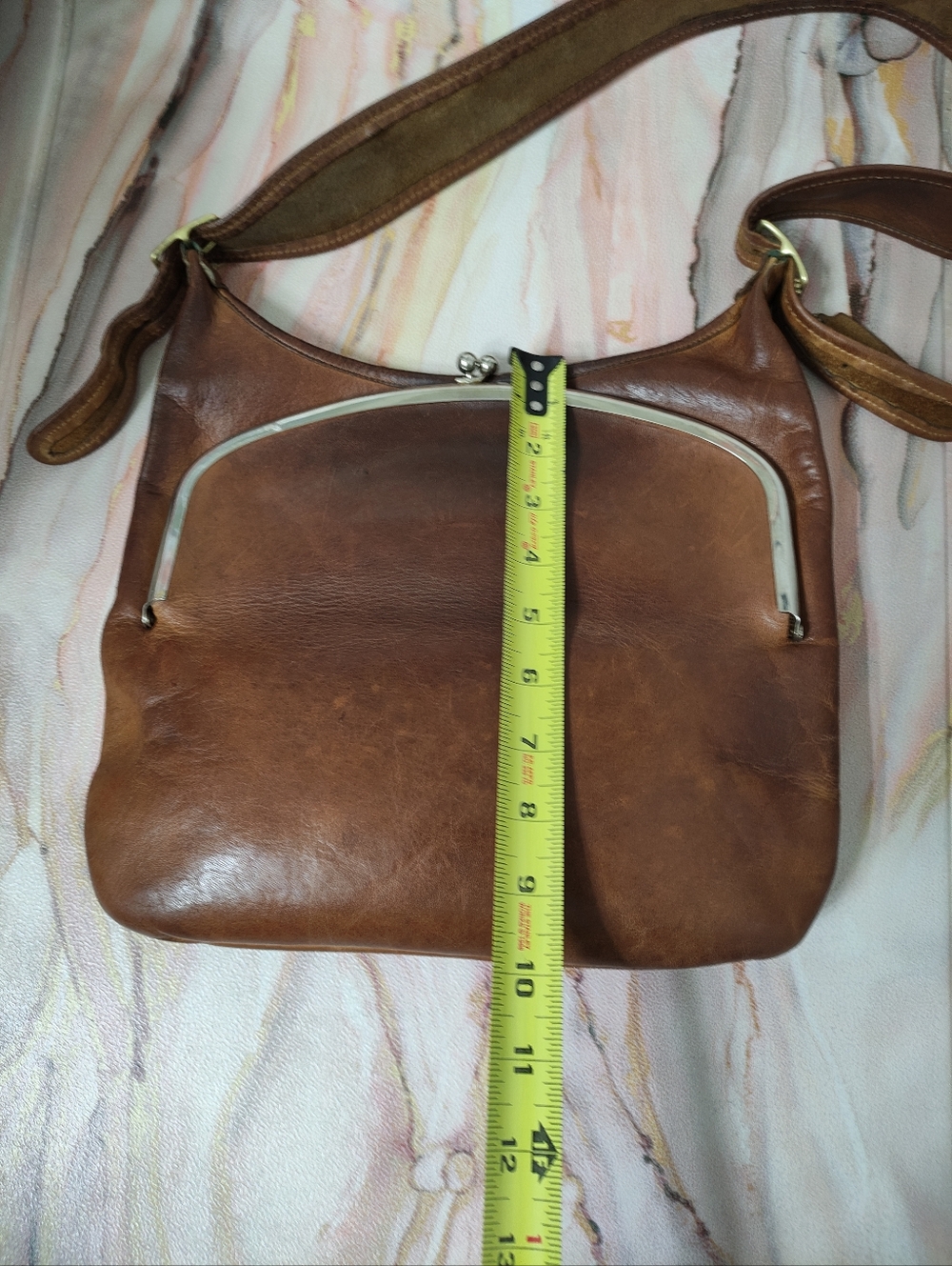 Vintage Coach 9475 Frame Big Mouth Kisslock Pouch Circa 1973 Cartouche - Picture 10 of 16